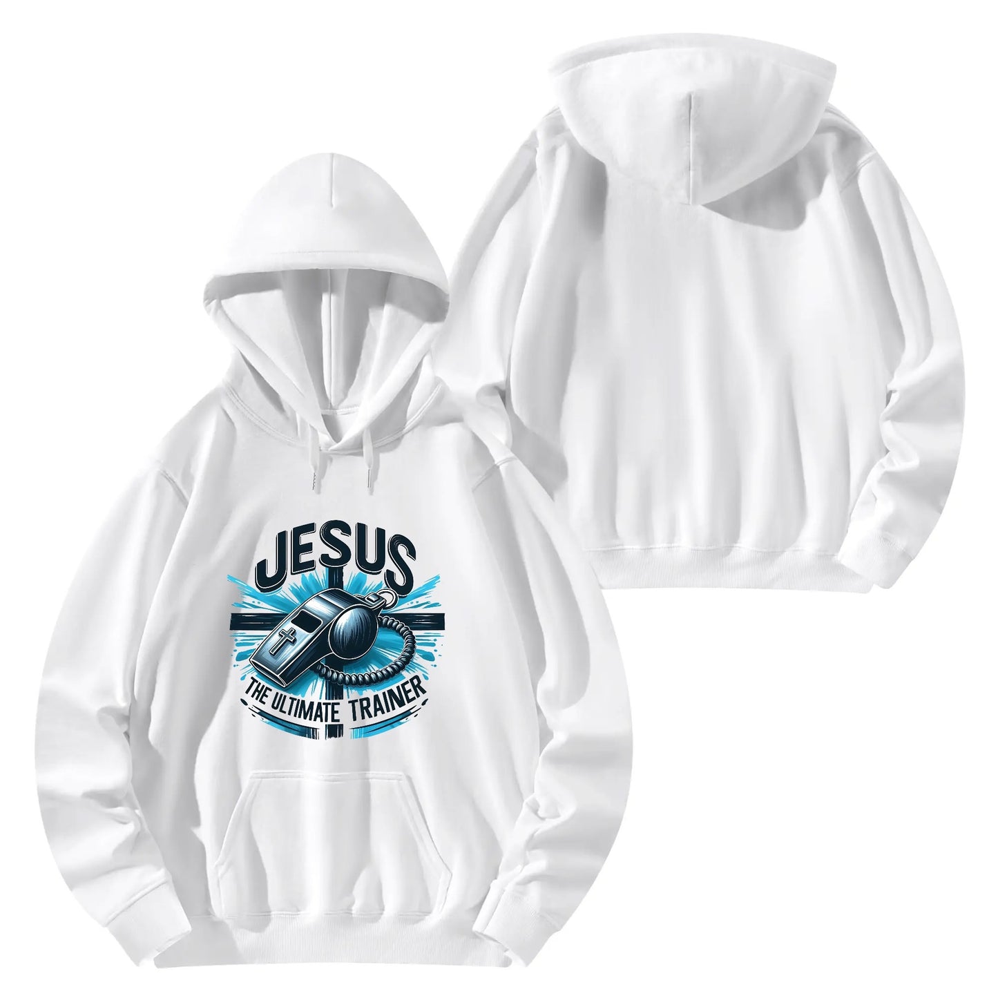 Jesus The Ultimate Trainer Unisex Christian Gym Hooded Sweatshirt