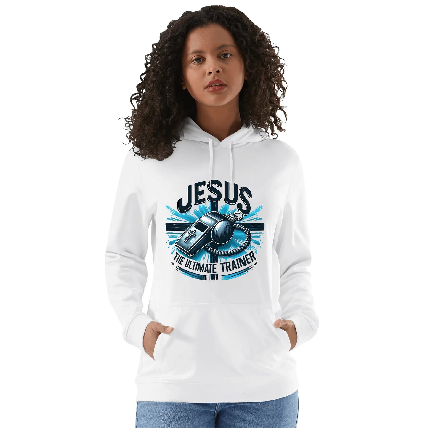 Jesus The Ultimate Trainer Unisex Christian Gym Hooded Sweatshirt