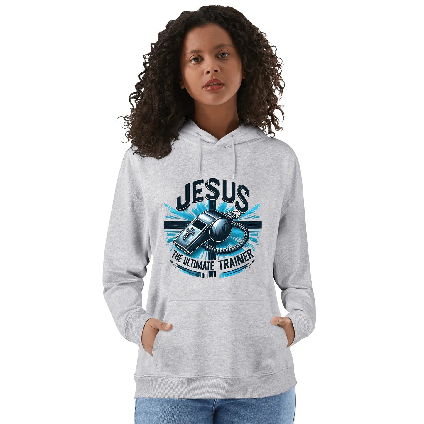 Jesus The Ultimate Trainer Unisex Christian Gym Hooded Sweatshirt