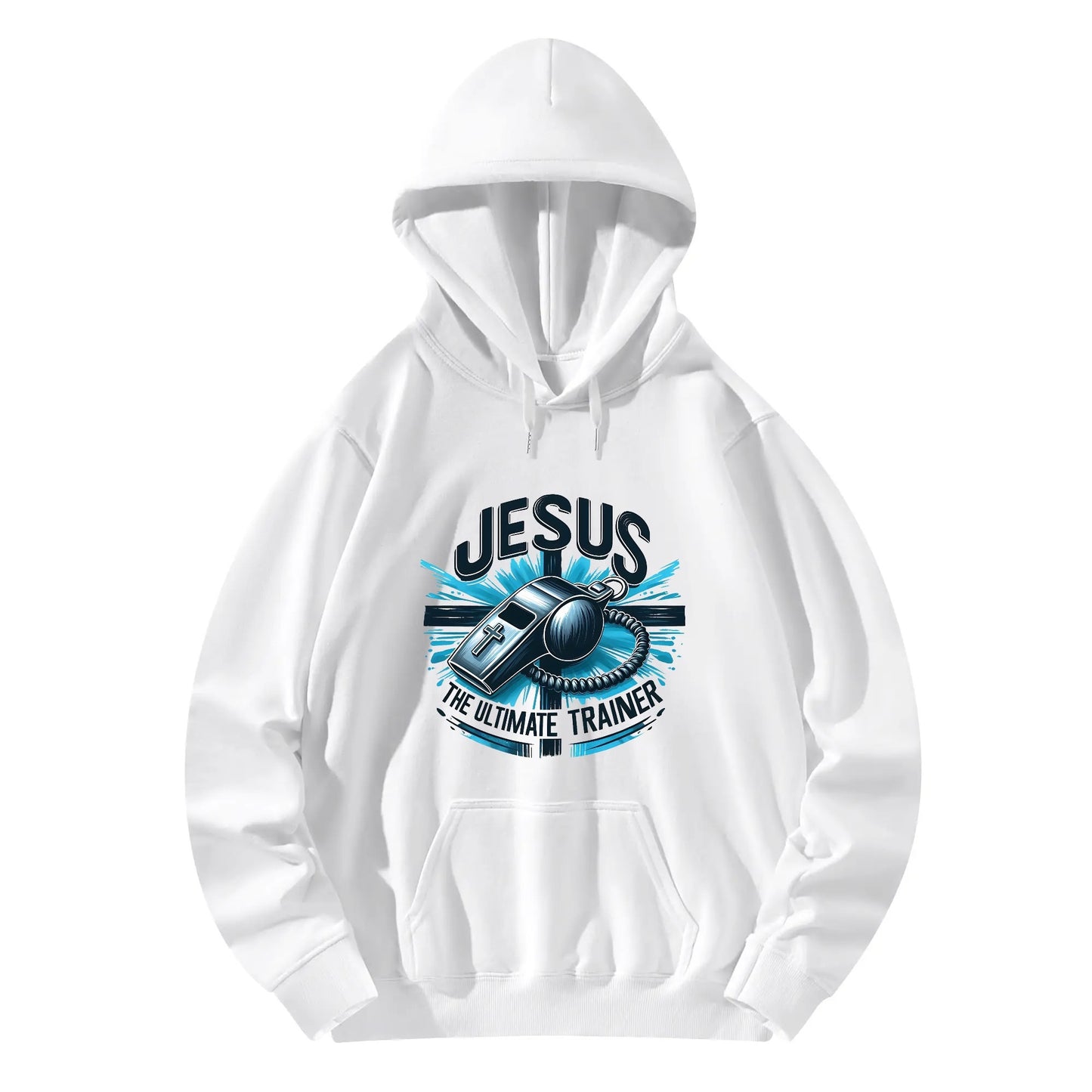 Jesus The Ultimate Trainer Unisex Christian Gym Hooded Sweatshirt