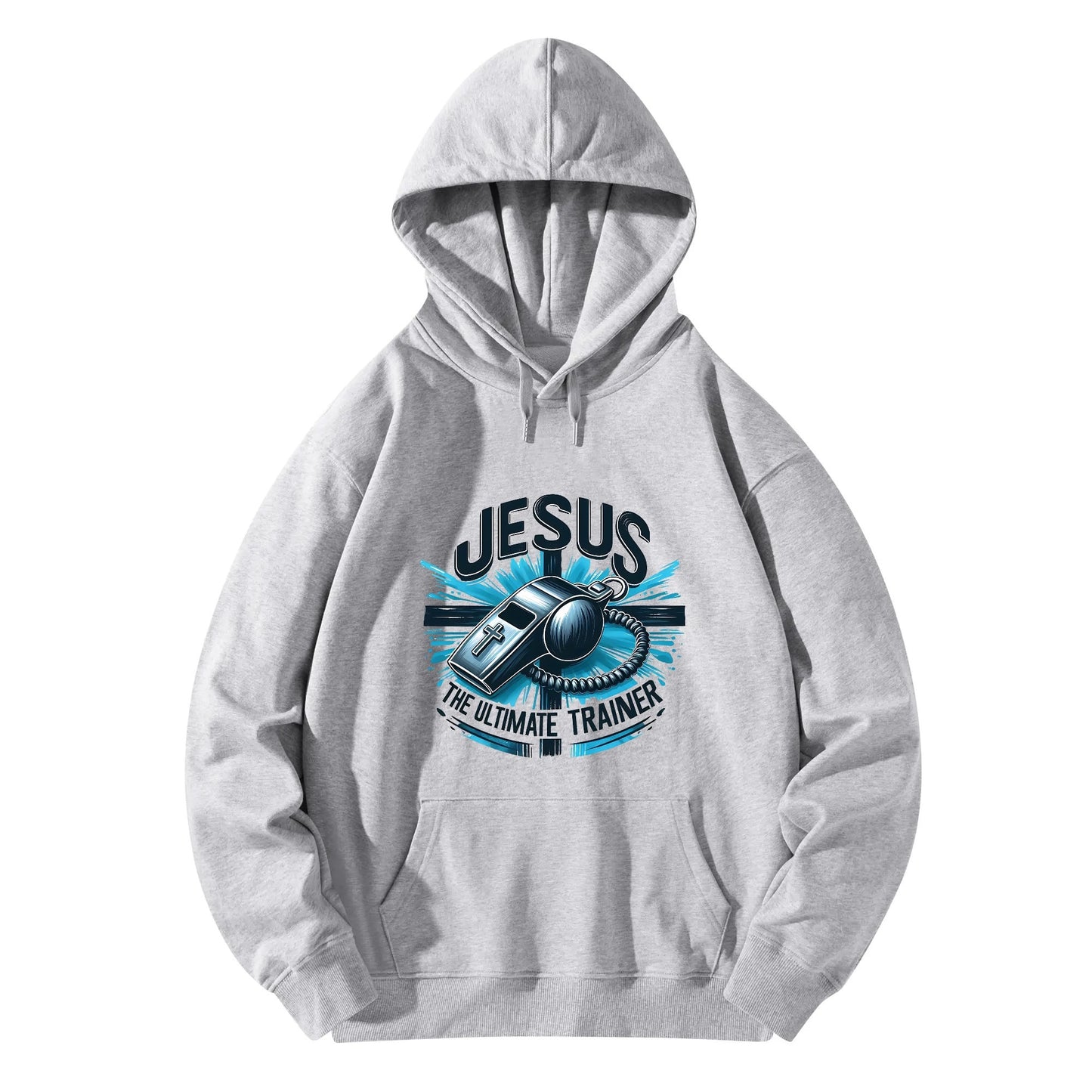 Jesus The Ultimate Trainer Unisex Christian Gym Hooded Sweatshirt