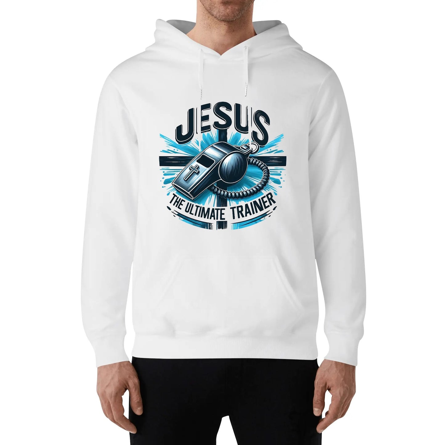 Jesus The Ultimate Trainer Unisex Christian Gym Hooded Sweatshirt