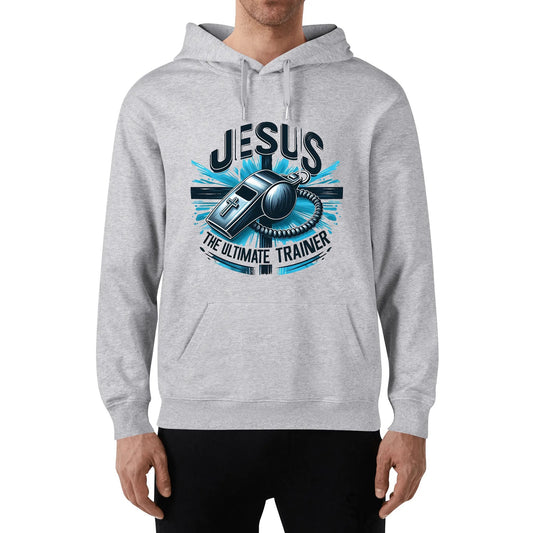 Jesus The Ultimate Trainer Unisex Christian Gym Hooded Sweatshirt