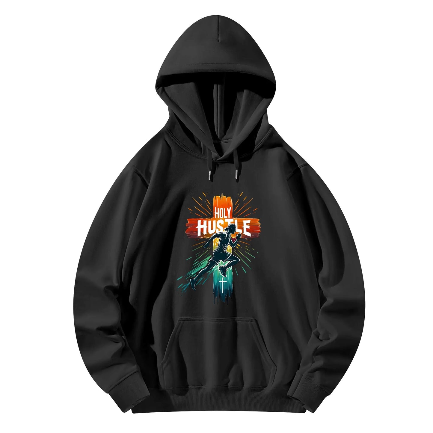 Holy Hustle  Unisex Christian Gym Hooded Sweatshirt