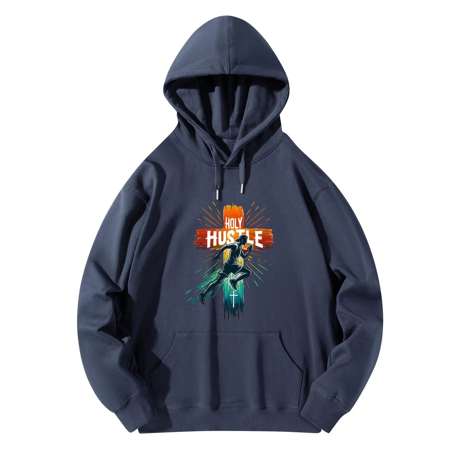 Holy Hustle  Unisex Christian Gym Hooded Sweatshirt