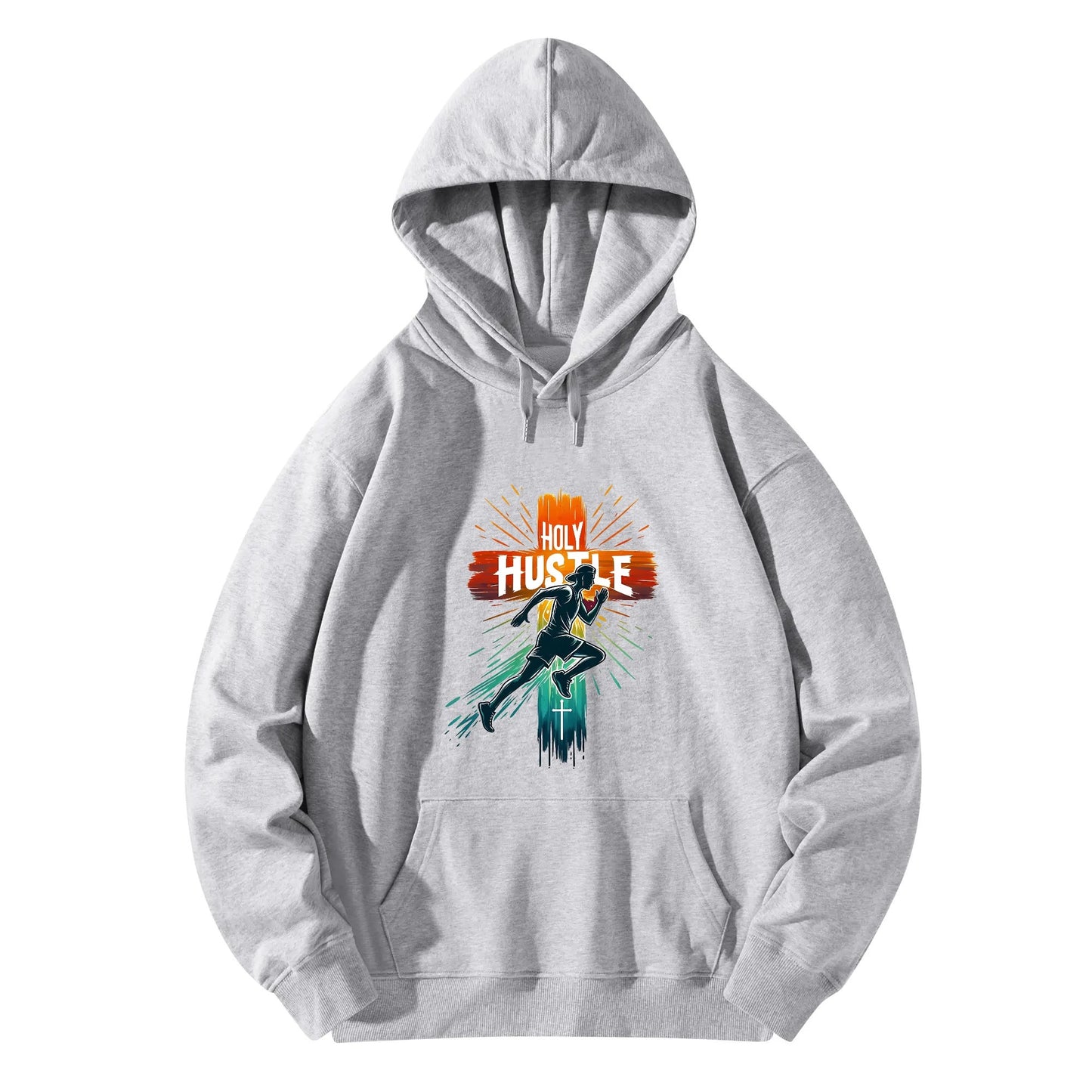 Holy Hustle  Unisex Christian Gym Hooded Sweatshirt