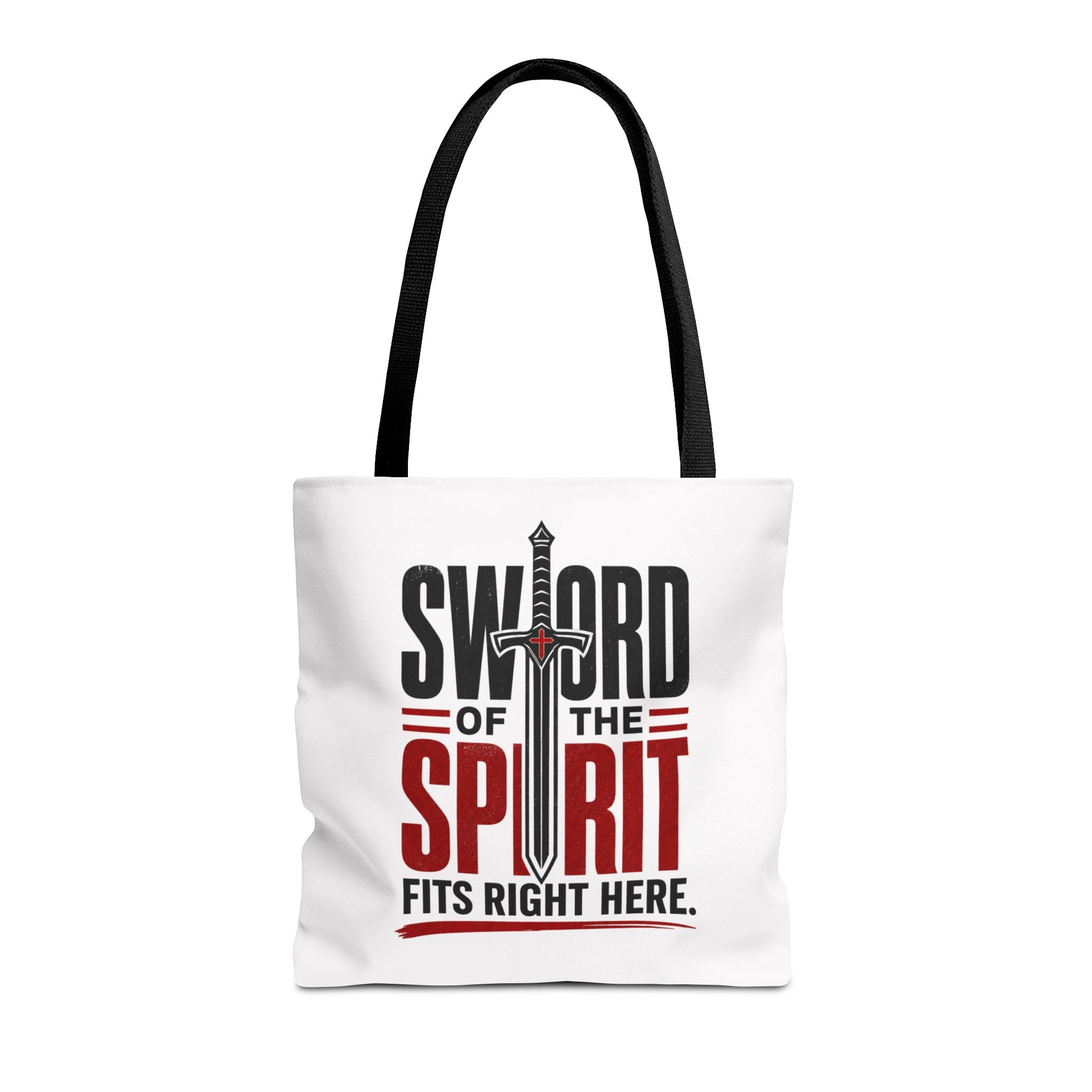 Sword of the Spirit Tote Bag — Christian Faith Inspirational Canvas Tote - ClaimedbyGodDesigns