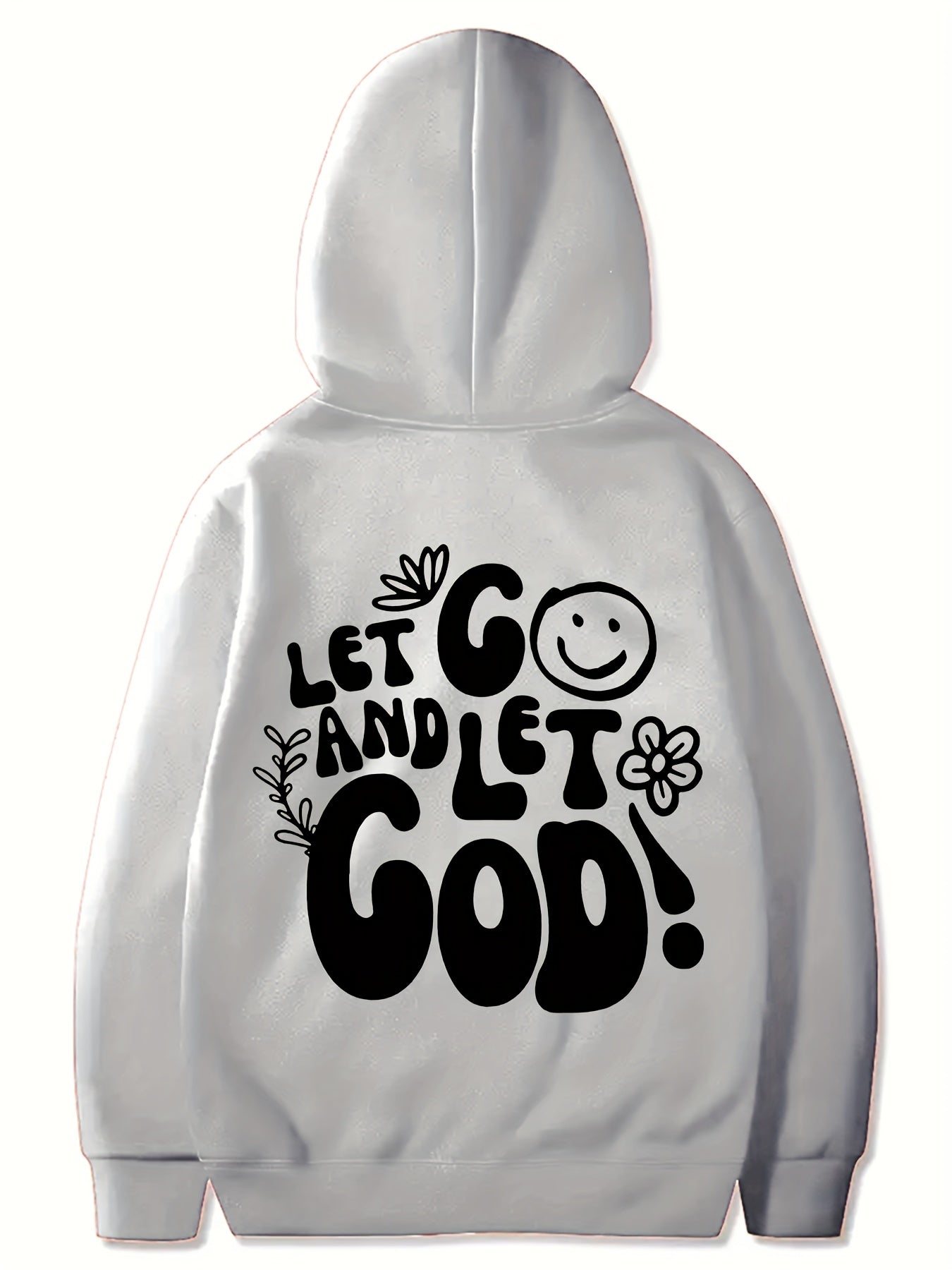 Let Go & Let God Youth Christian Pullover Hooded Sweatshirt claimedbygoddesigns