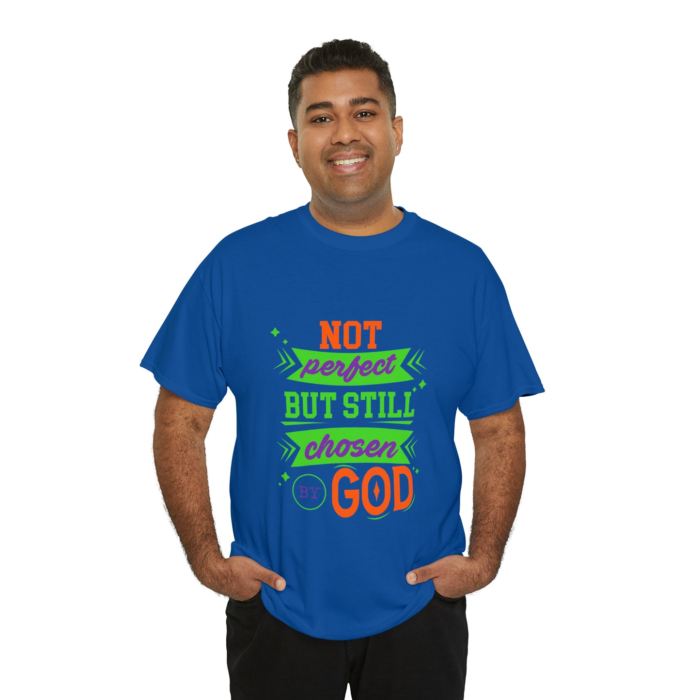 Not Perfect But Still Chosen By God Unisex Heavy Cotton Tee