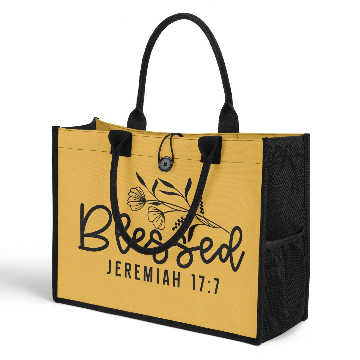 Blessed Christian Premium Canvas Tote Bag（3 layers）