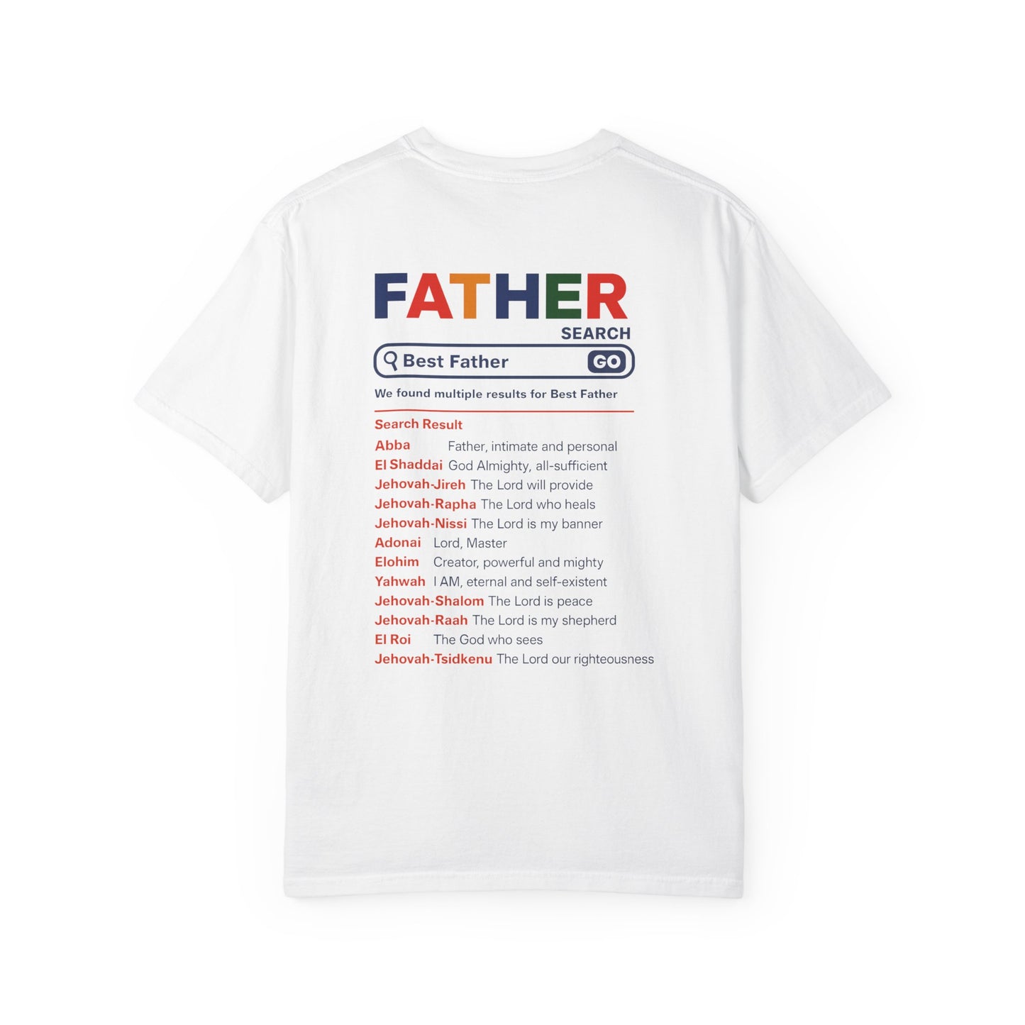 Best Father Garment - Dyed T-Shirt, Funny Dad Tee, Personalized Gift for Father's Day, Trendy Father's Day T-Shirt, Parenting Humor - ClaimedbyGodDesigns