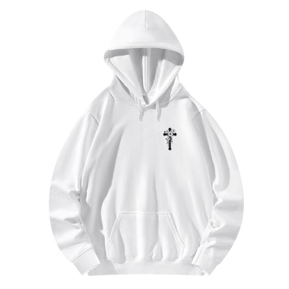 John 15:4 Abide Women's Christian Cotton Hooded Pullover Sweatshirt