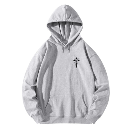 John 15:4 Abide Women's Christian Cotton Hooded Pullover Sweatshirt