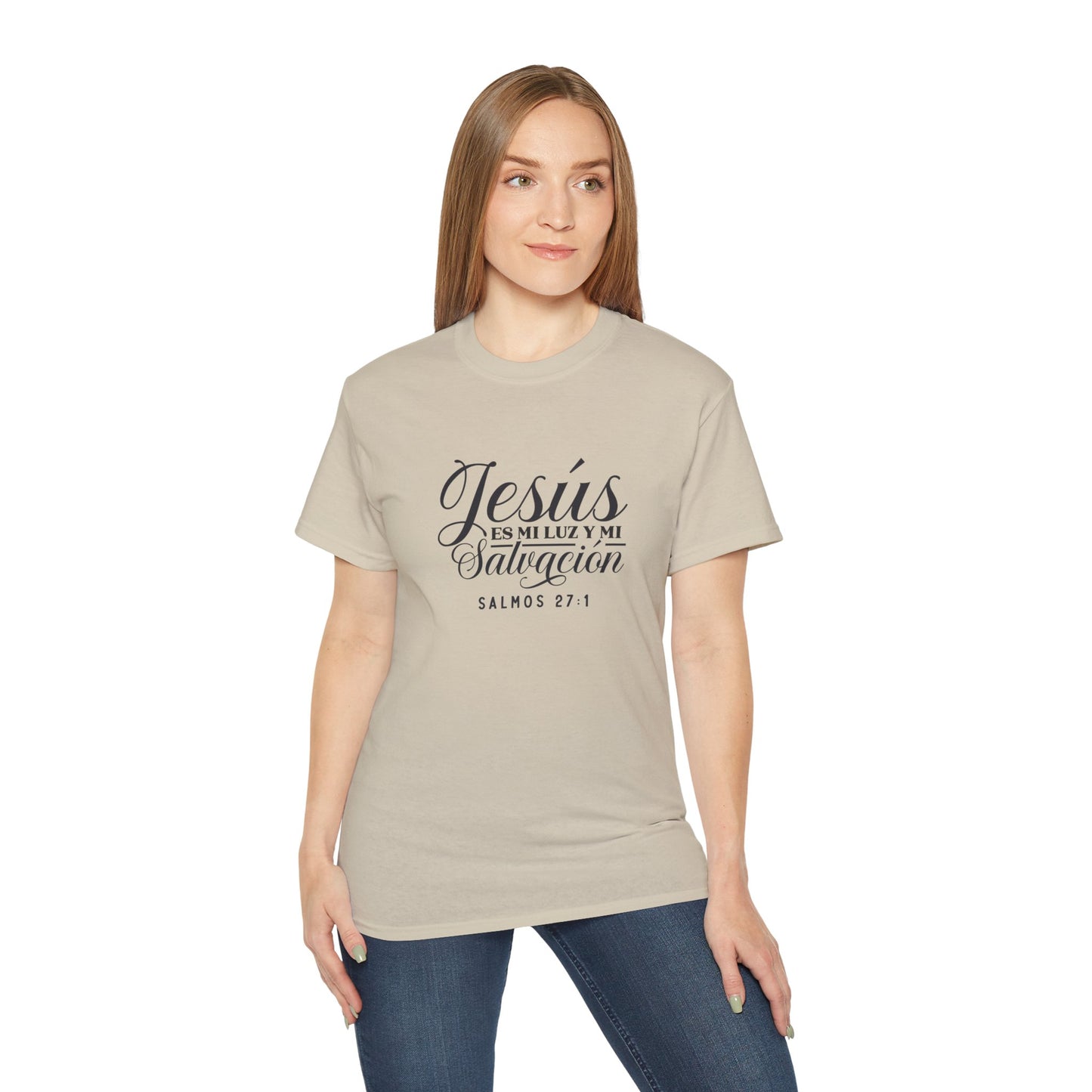 JESUS ES MI LUZ Y MI SALVACION Christian Spanish Unisex T-shirt Printify