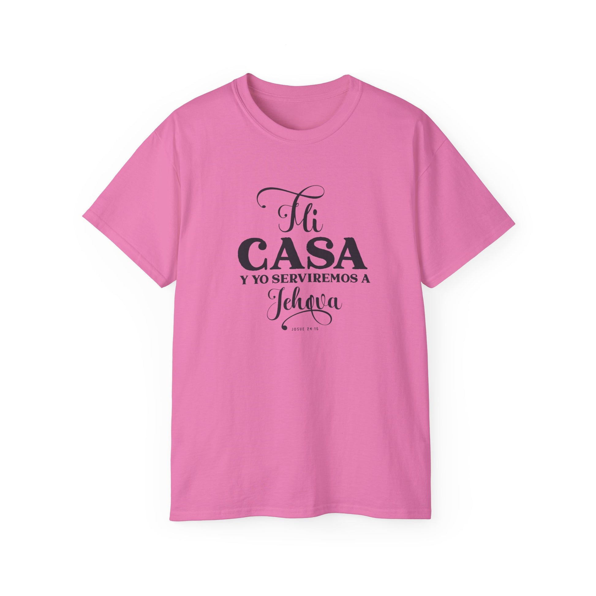 MI CASA Y  YO SERVIREMOS A JEHOVA Christian Spanish Unisex T-shirt Printify