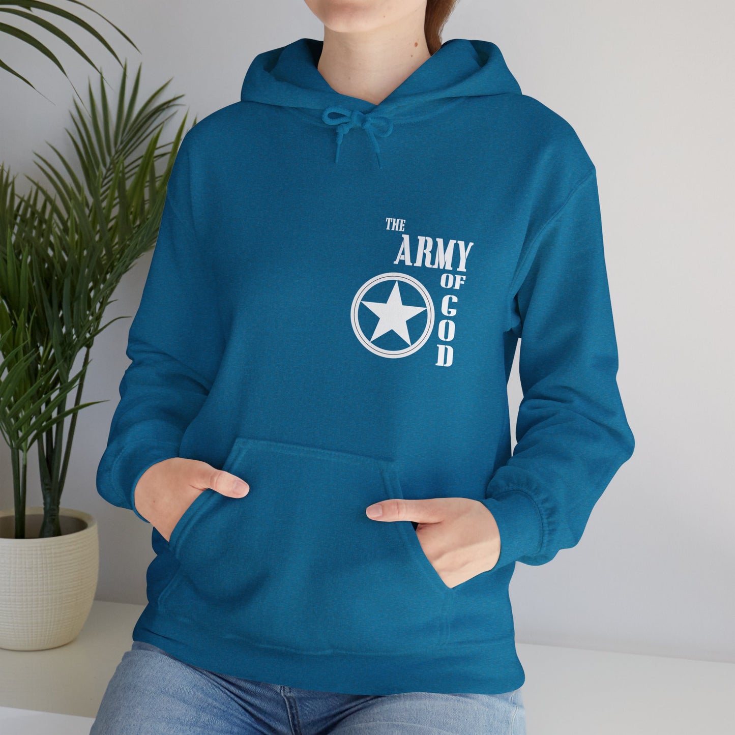 The Army Of God Unisex Christian Hooded Pullover Sweatshirt