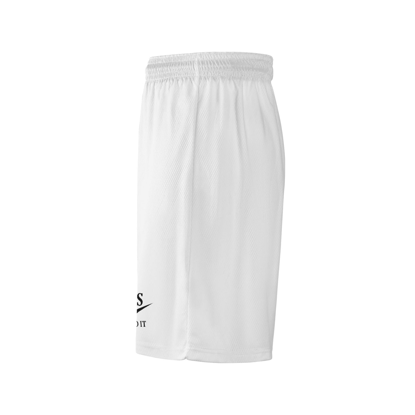 Jesus Did It (Like Nike) Mens Christian Shorts (white)