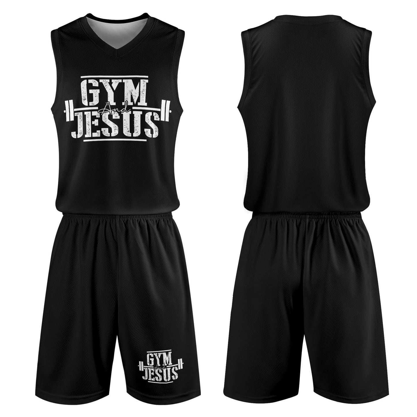 Gym And Jesus Mens Summer Christian Casual Outfit