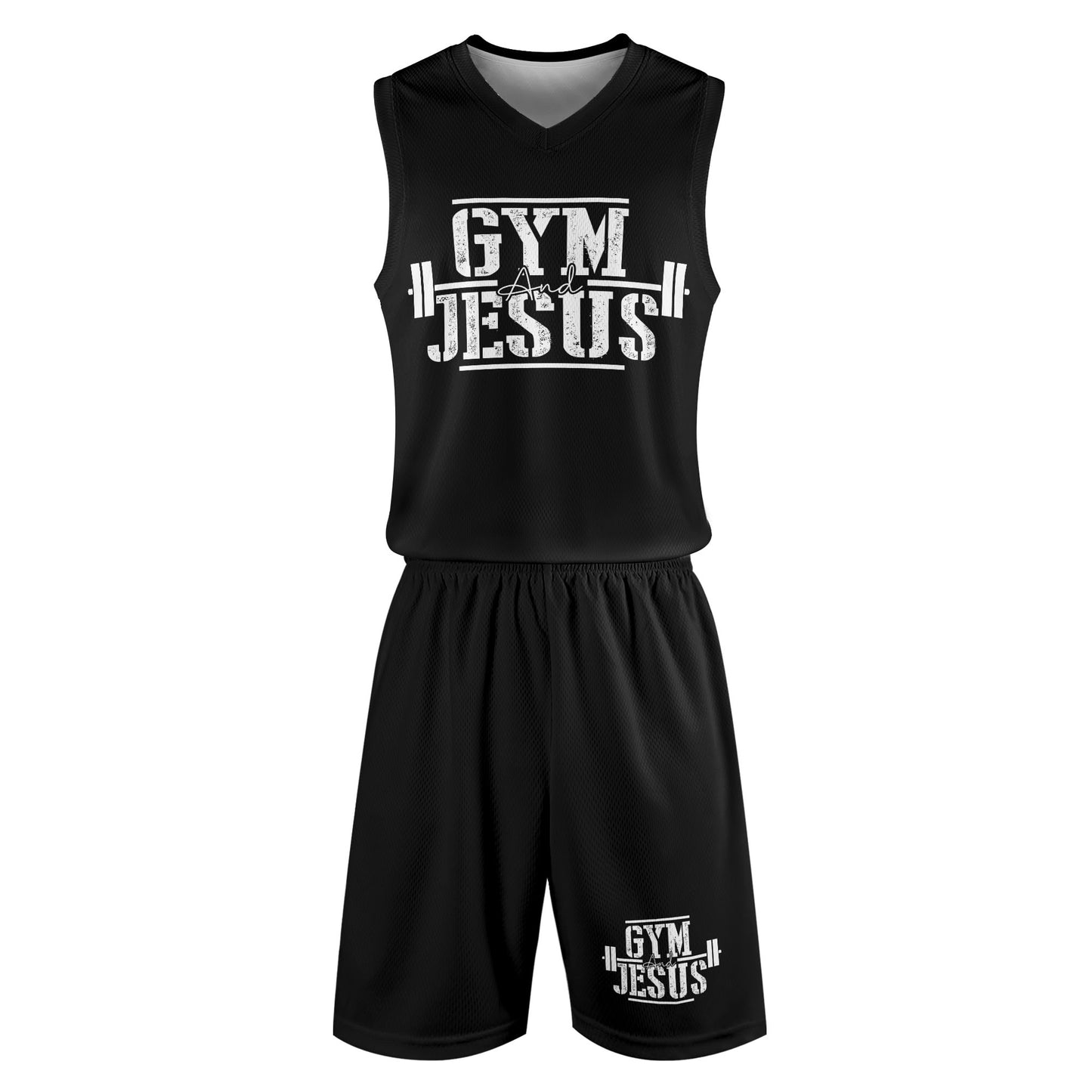 Gym And Jesus Mens Summer Christian Casual Outfit