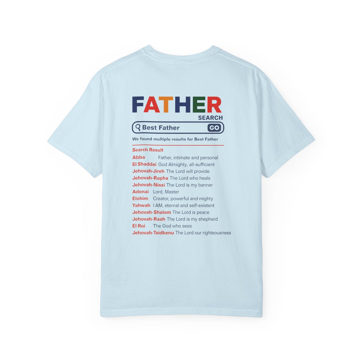 Best Father Garment - Dyed T-Shirt, Funny Dad Tee, Personalized Gift for Father's Day, Trendy Father's Day T-Shirt, Parenting Humor - ClaimedbyGodDesigns