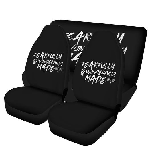 Fearfully And Wonderfully Made Christian Lightweight Car Seat Cover Set (set of 4)