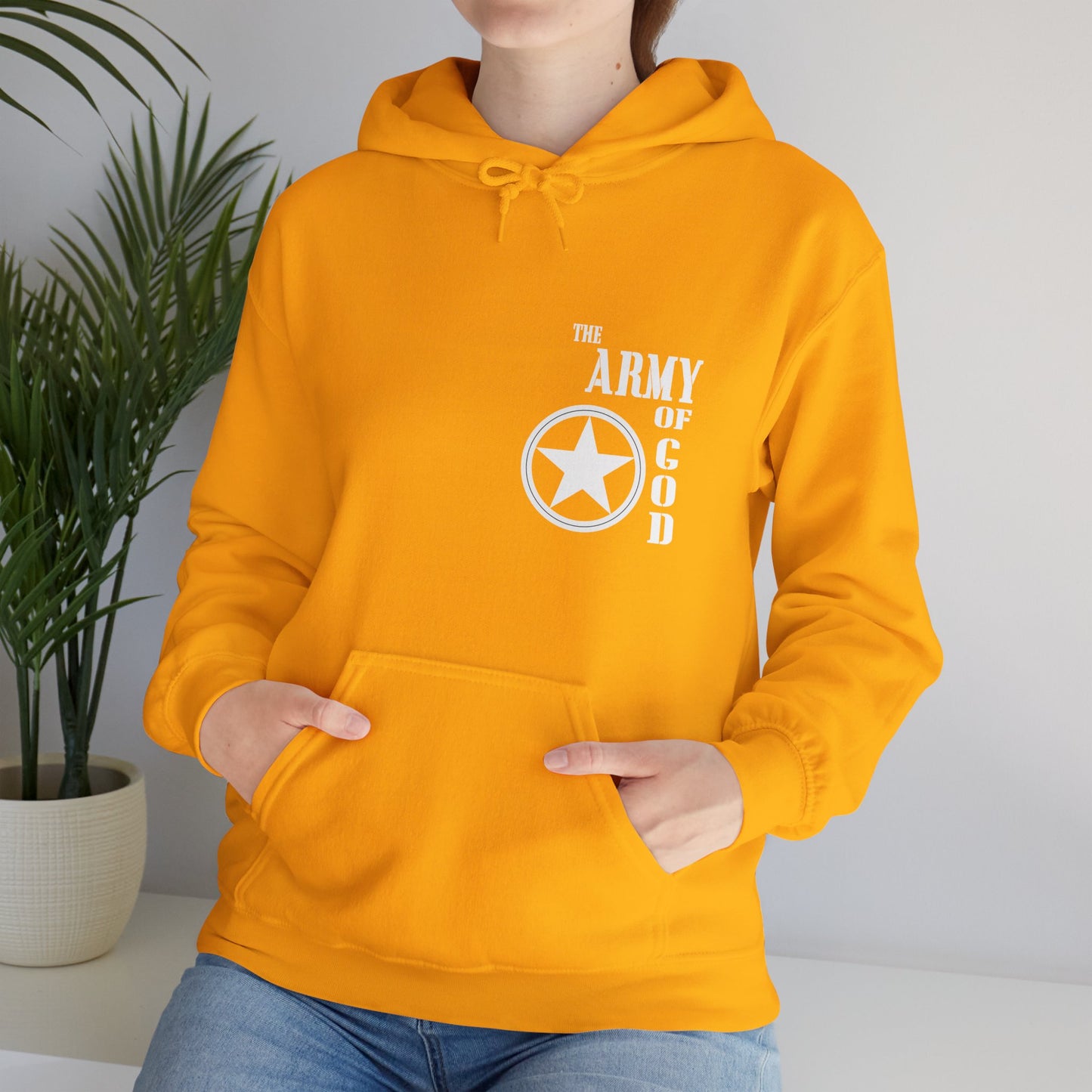 The Army Of God Unisex Christian Hooded Pullover Sweatshirt