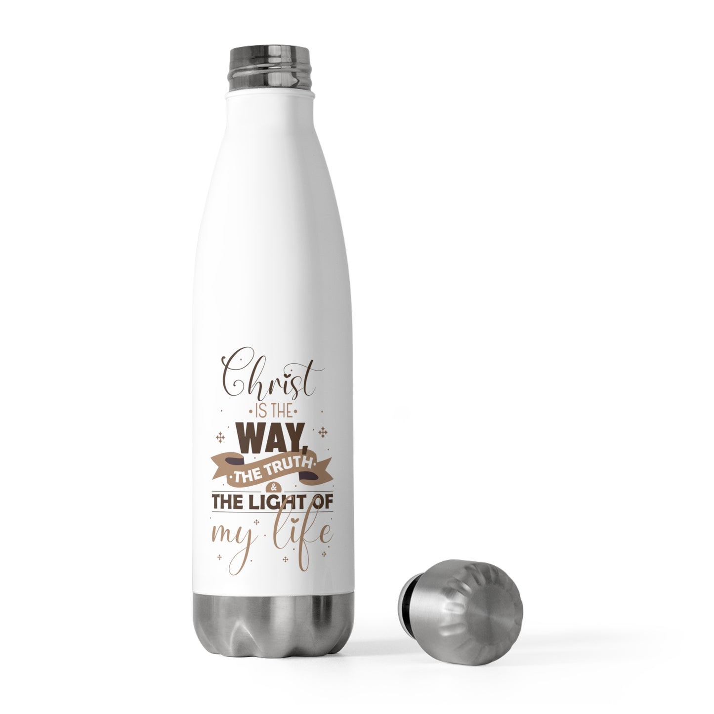 Christ Is The Way, The Truth & The Light Of My Life Insulated Bottle 20 oz