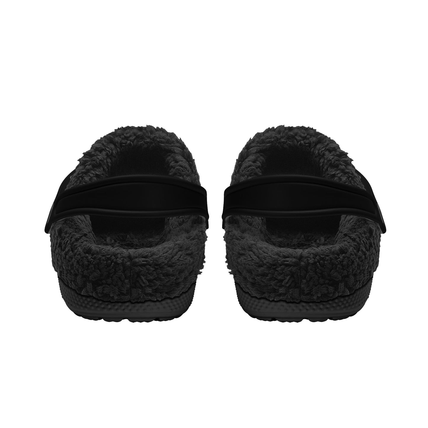 Try Jesus Not Me  Adults Slip-on Black Warm House Clogs Winter Fur Lined Garden Christian Slippers