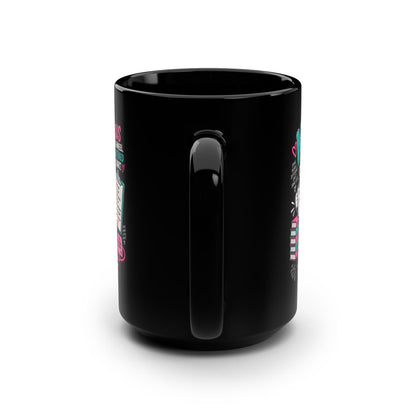 Nurse Mug – “Jesus Took the Wheel, I’m Too Tired to Chart” 15oz Black Coffee Cup