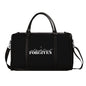 Not Perfect Just Forgiven Christian PU Leather Duffle Bag Foldable Travel Bag