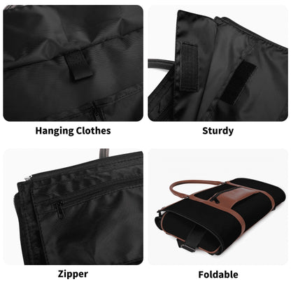 Not Perfect Just Forgiven Christian PU Leather Duffle Bag Foldable Travel Bag