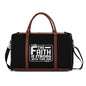 The Faith Is Strong With This One Christian PU Leather Duffle Bag Foldable Travel Bag
