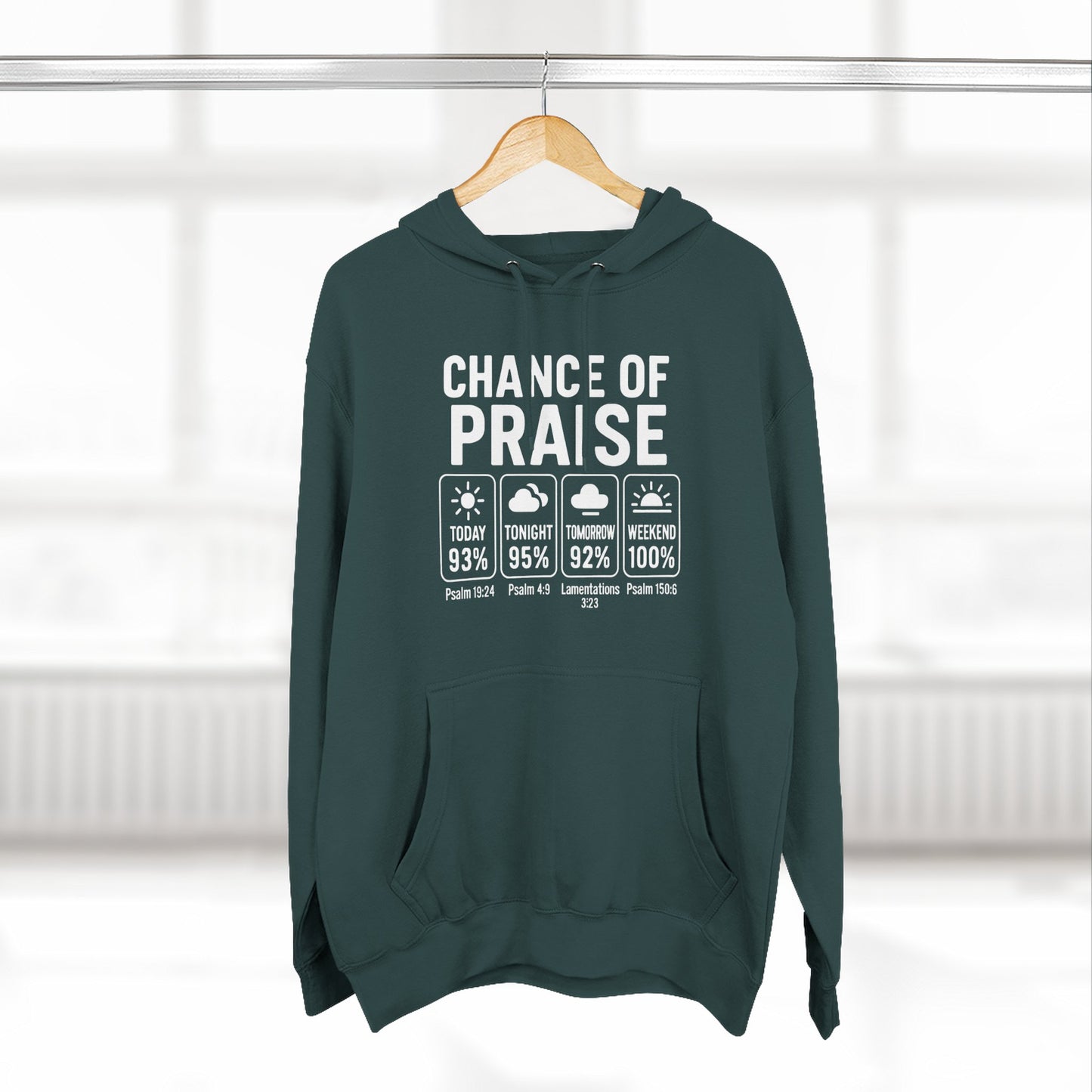 Inspirational Unisex Fleece Hoodie for Everyday Blessings, Praise Hoodie, Faith Apparel, Cozy Gift for Friends, Spiritual Wear