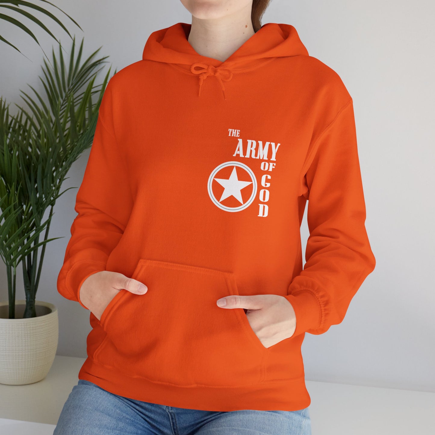 The Army Of God Unisex Christian Hooded Pullover Sweatshirt