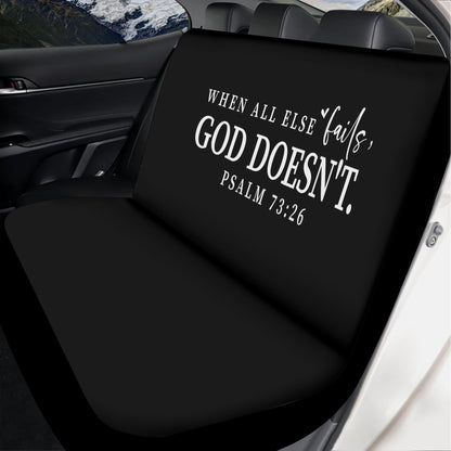 When All Else Fails He Doesnt Christian Lightweight Car Seat Cover Set (set of 4)
