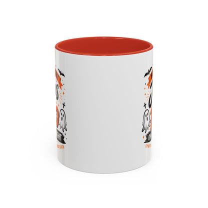 Christian Coffee Mug — "He's My Light, Jesus Is My Boo" Halloween Accent Mug