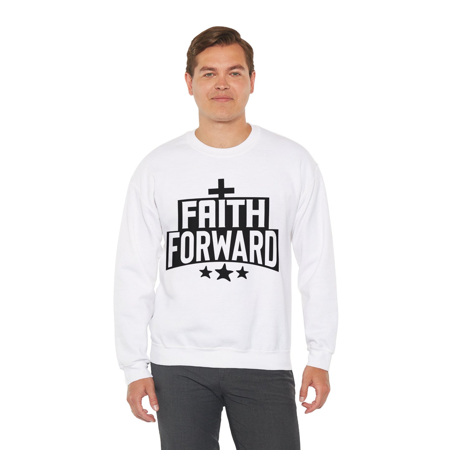 Faith Forward  Unisex Heavy Blend™ Crewneck Christian Sweatshirt