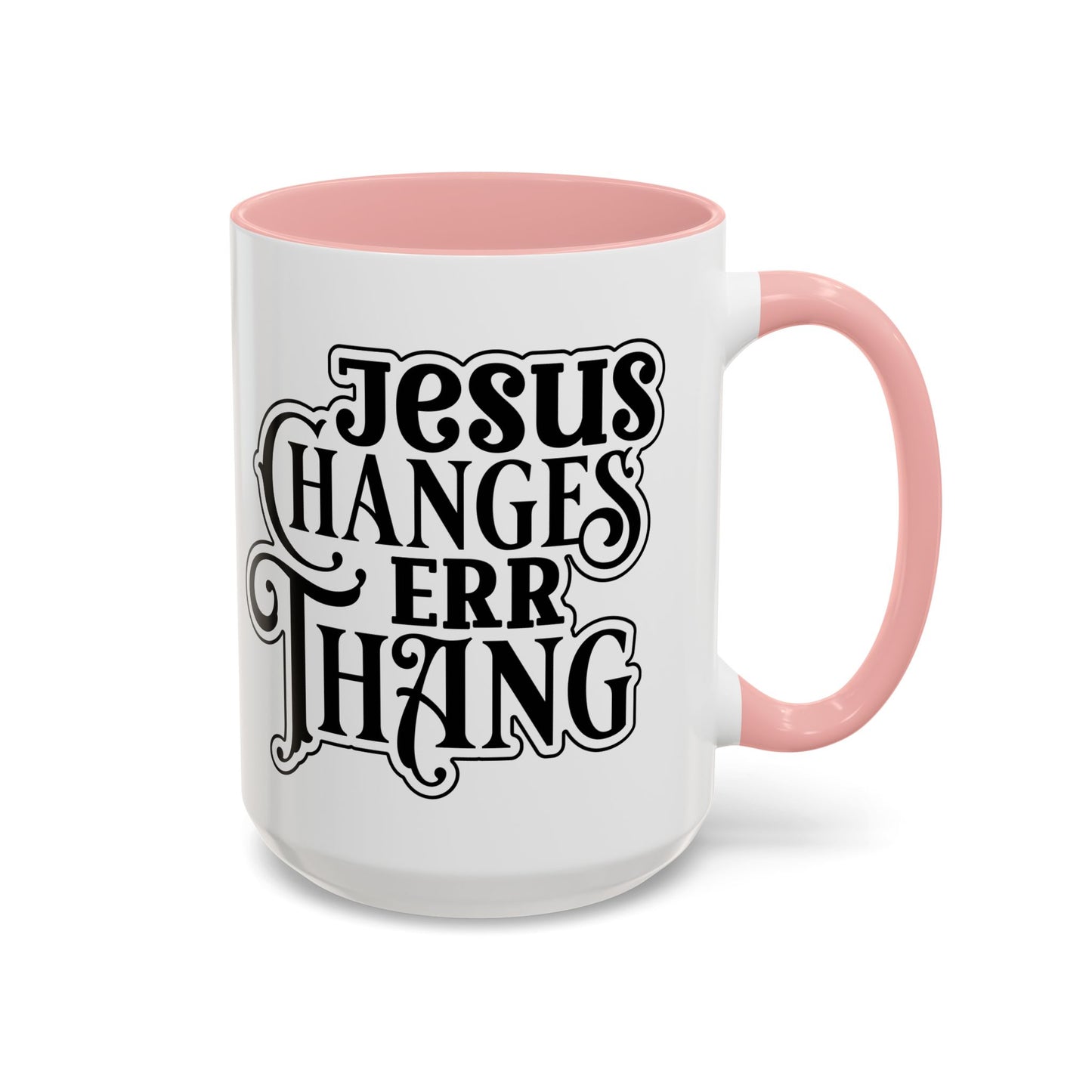 Inspirational Coffee Accent Mug - "He Changes Err Thang" - Perfect for Devotion and Gifts