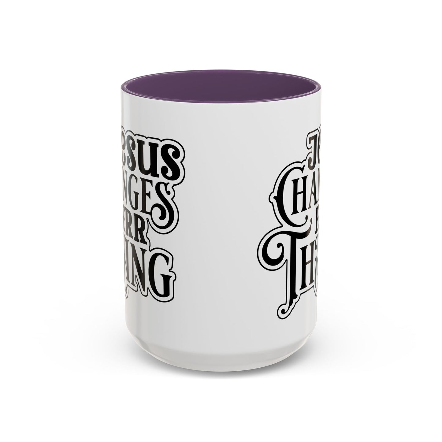 Inspirational Coffee Accent Mug - "He Changes Err Thang" - Perfect for Devotion and Gifts