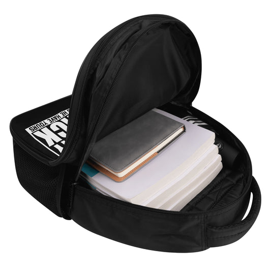Hes Got My Back 16 Inch Dual Compartment School Christian Backpack
