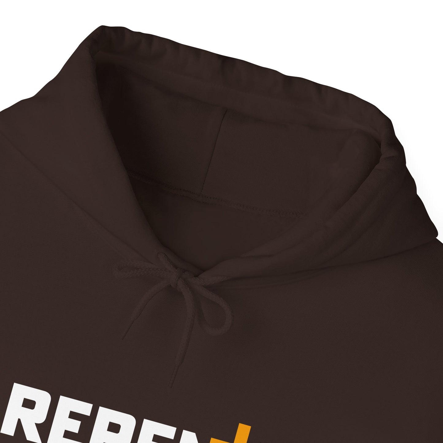 Repent (2) Christian Unisex Hooded Pullover Sweatshirt