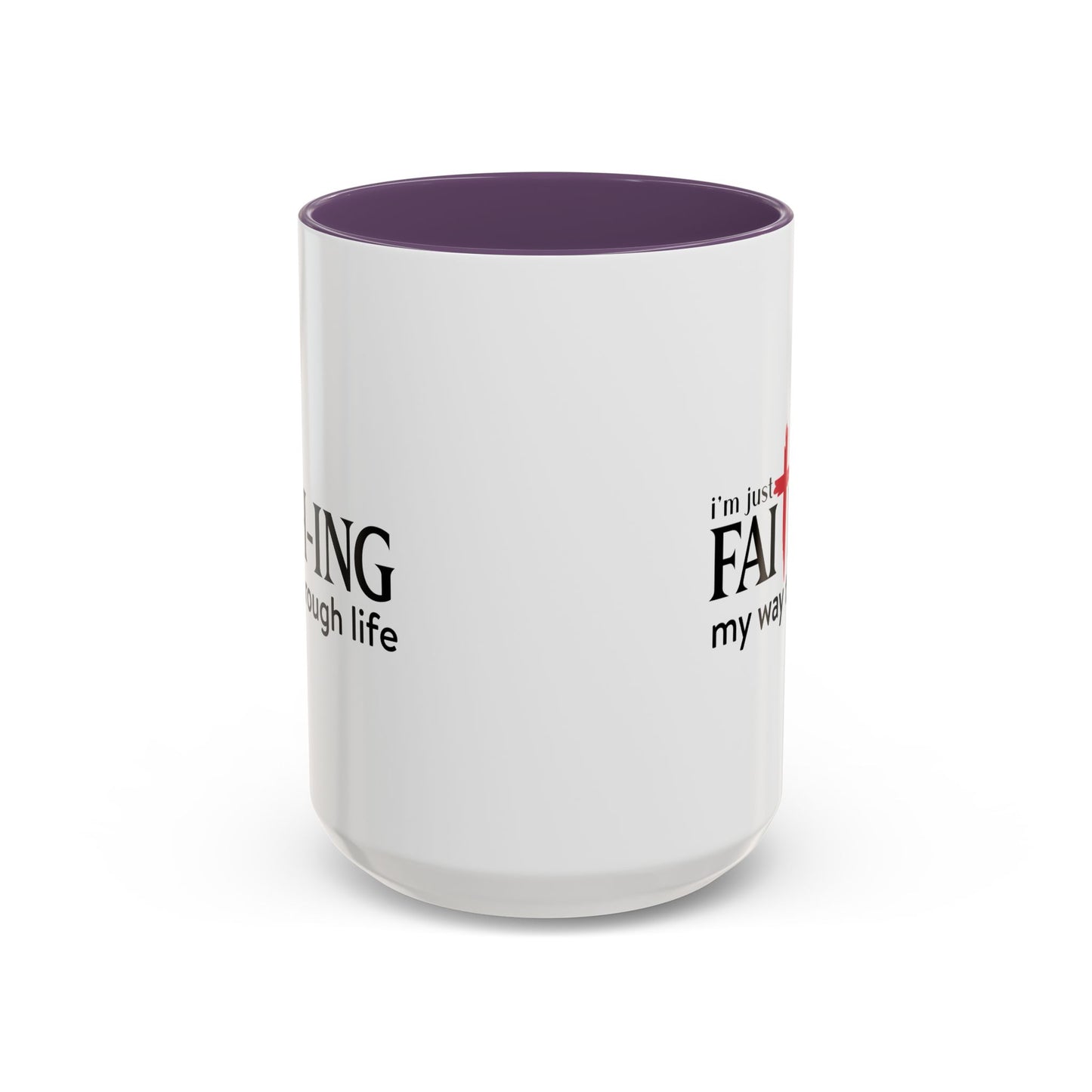 Faith-Inspired Coffee Accent Mug - Motivational Drinkware for Daily Inspiration