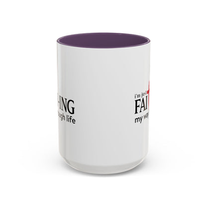 Faith-Inspired Coffee Accent Mug - Motivational Drinkware for Daily Inspiration