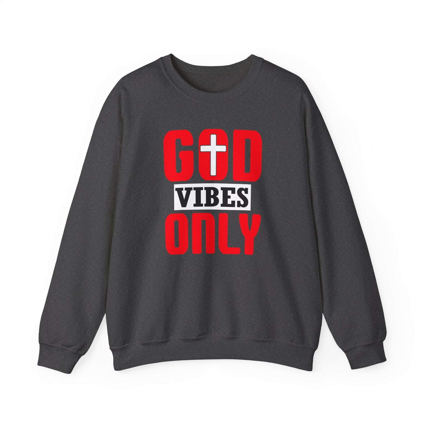 God Vibes Only Unisex Heavy Blend™ Crewneck Christian Sweatshirt