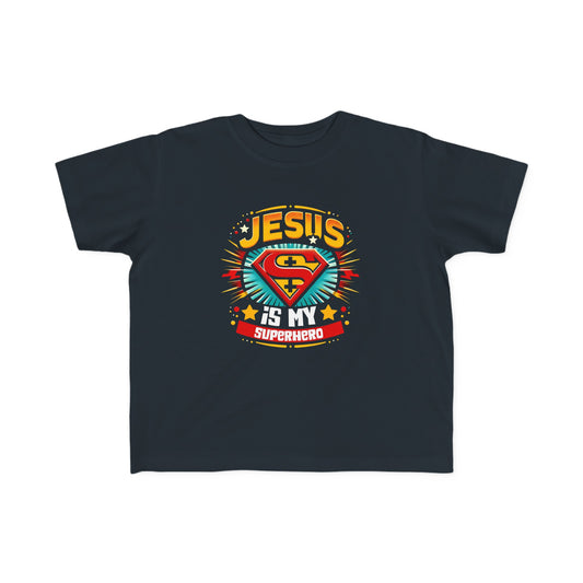 Jesus Is My Superhero Toddler's Christian T-shirt Printify