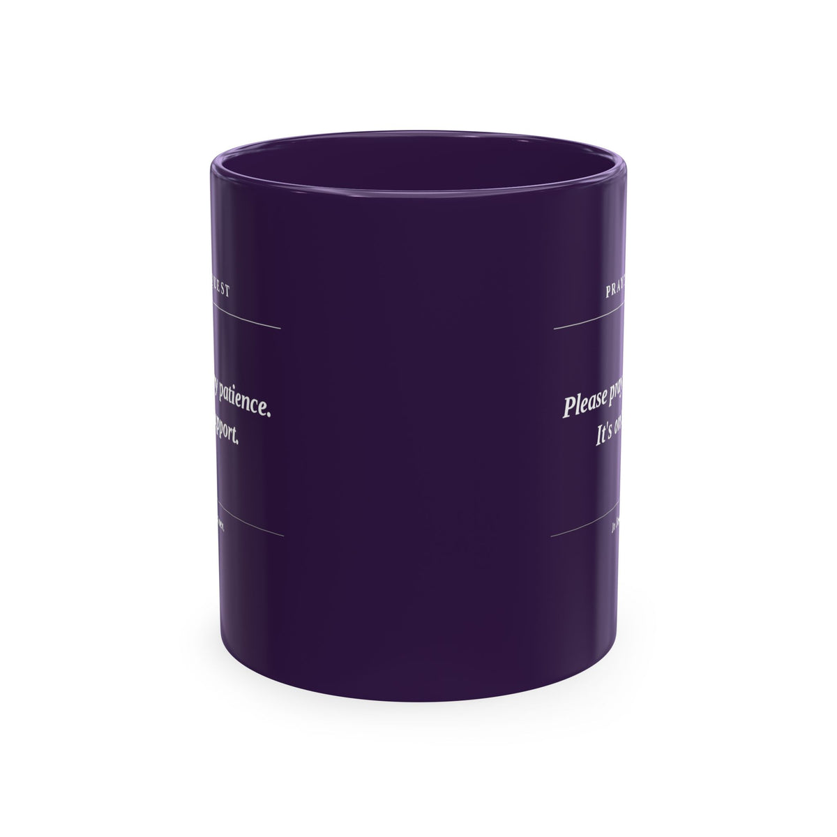Prayer Request Ceramic Mug — 'Please Pray for Me' Inspirational Coffee Cup