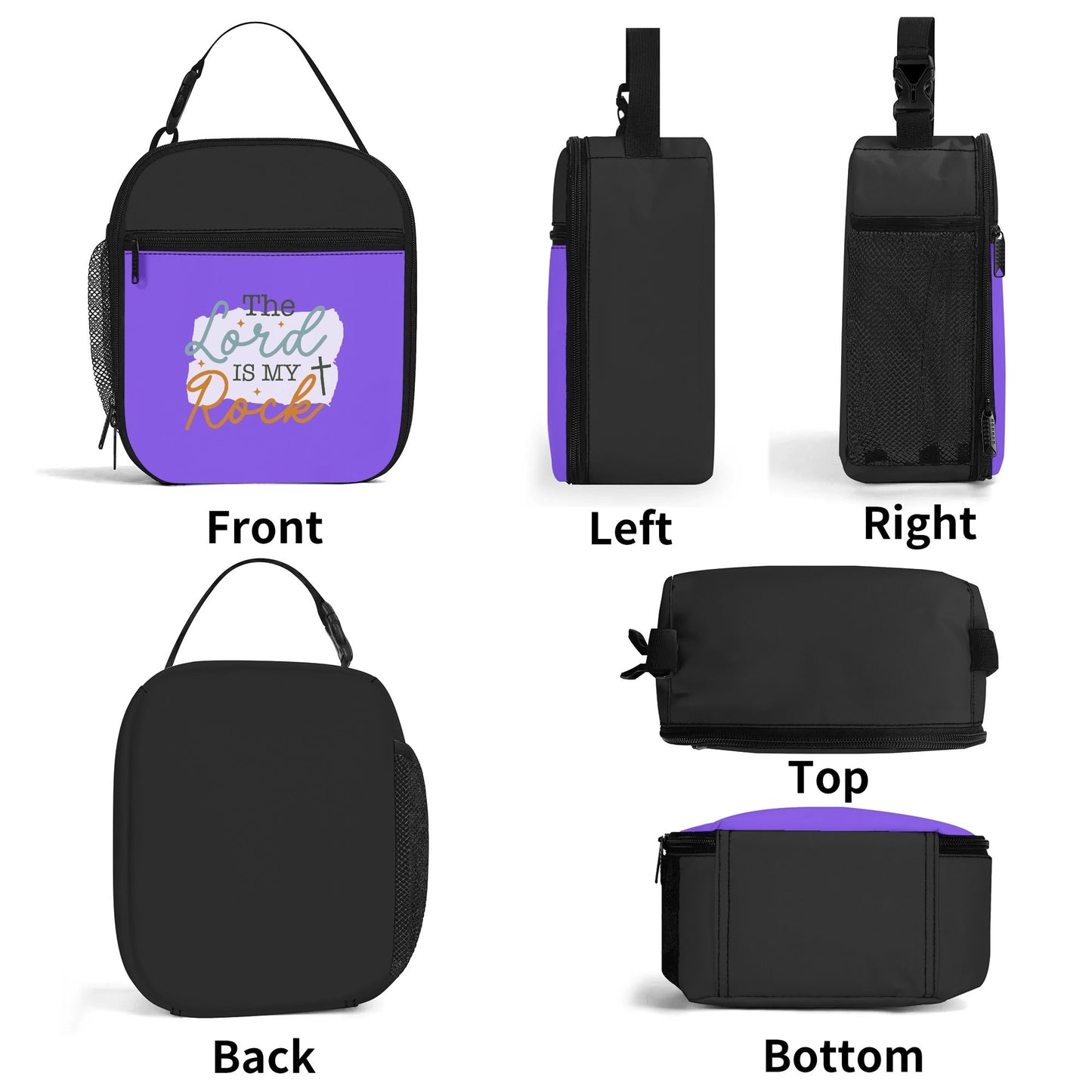 He Is My Rock– Insulated Christian Lunch Box for Kids