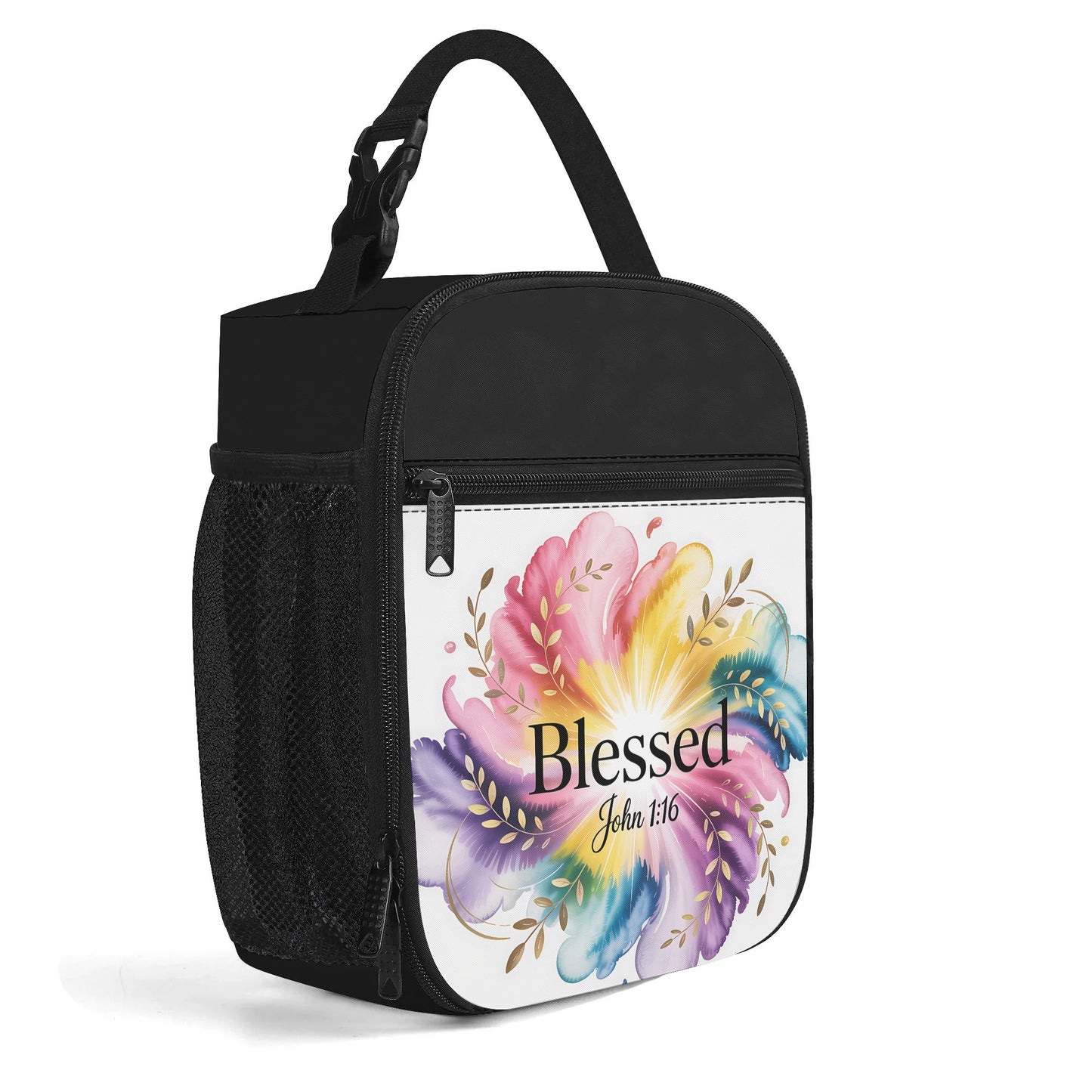 Blessed (flower) Insulated Christian Lunch Box for Kids