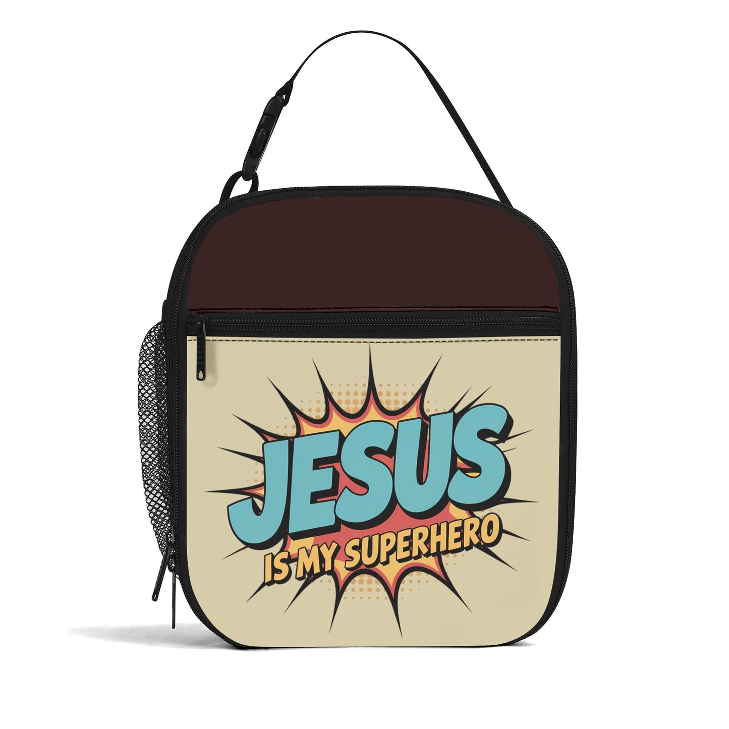 He Is My Superhero (2) Insulated Christian Lunch Box for Kids