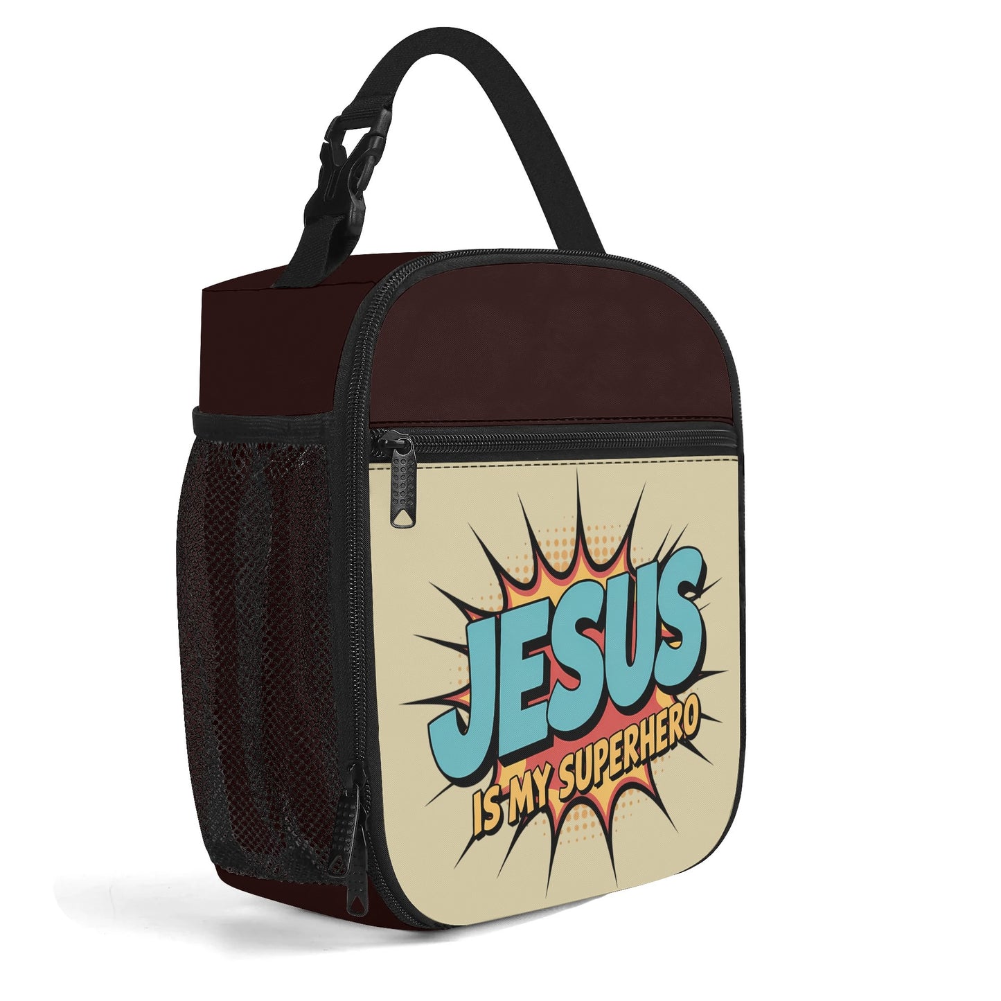 He Is My Superhero (2) Insulated Christian Lunch Box for Kids